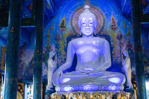 From Chiang Mai: White Temple, Blue Temple & Black House White ,Blue ,Red Temples ,Singha Park and Lalitta Café