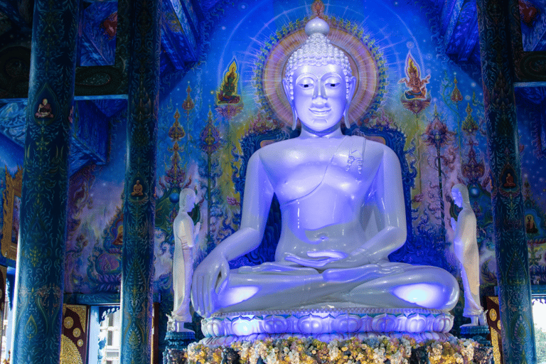 From Chiang Mai: White Temple, Blue Temple & Black House White ,Blue ,Red Temples ,Singha Park and Lalitta Café