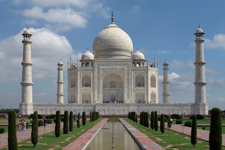 Von Delhi aus - Problemlose Taj Mahal und Agra Fort Tour mit dem AutoTour mit All Inclusive- Tickets +Privatwagen+ Guide + Mittagessen