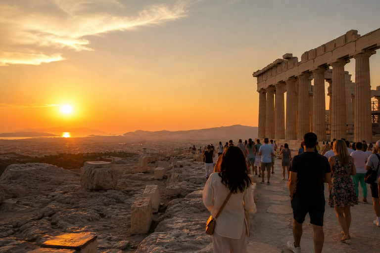 Top-rated Last Access Acropolis & Parthenon Sunset Tour Sunset Tour with Admission Ticket - Spanish