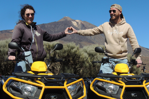 Tenerife: Quad Adventure to Mount Teide with Off-Road two person on 1 quad (double)