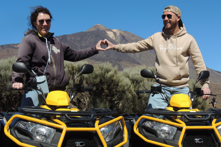 Tenerife: Quad Adventure to Mount Teide with Off-Road two person on 1 quad (double)