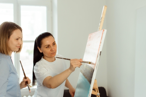 Vilna: Lección de Pintura con el Artista en el Estudio de Arte