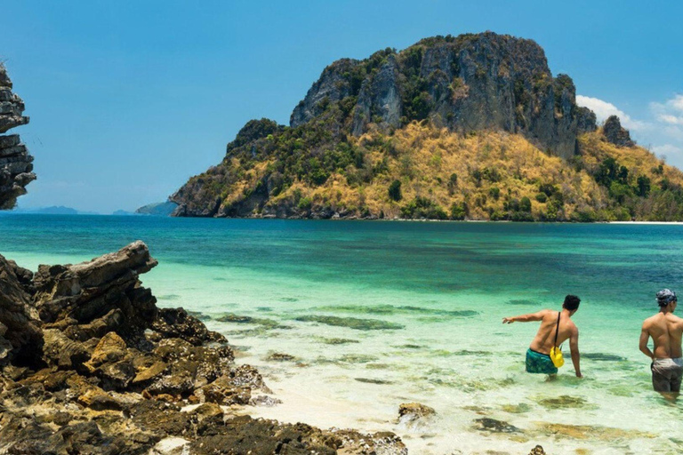 Krabi: 4 öar och grottor båttur med lunch4 öar tur med motorbåt