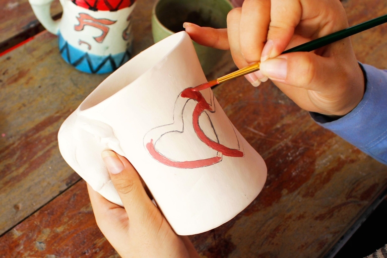 Keramik-Malerei Aktivität in Siem Reap