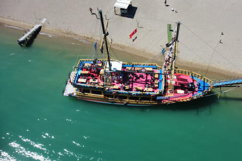 Manavgat River Boat Tour with Bazaar Visit & Waterfall