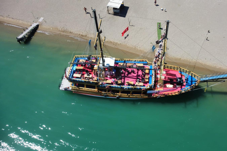 Manavgat River Boat Tour with Bazaar Visit & Waterfall