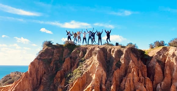 From Faro: 7 Valleys Hike, Benagil, Marinha & Algar Seco