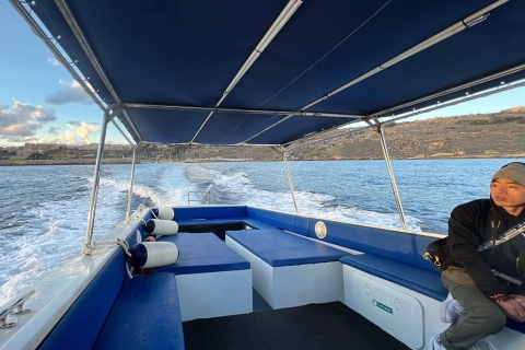 Crucero al atardecer-Gozo,Comino:Lagunas azules y cristalinas+Cuevas
