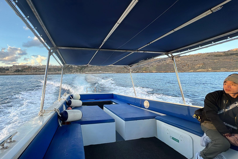 Desde Mellieħa: Crucero de medio día con las lagunas Azul y de Cristal