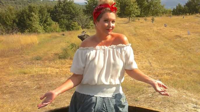 grape stomping in provence