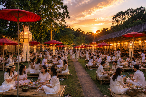 Chiang Mai: Magical Loy Krathong Sky Lantern YiPeng Festival VIP Ticket with Round Trip Transfer Meeting Point