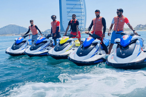 Dubai: Jet Ski Tour to Burj Al Arab with City Skyline Views 1-Hour Jet Ski Tour to Atlantis and Burj Al Arab