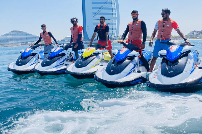 Dubai: Jet Ski Tour to Burj Al Arab with City Skyline Views 1-Hour Jet Ski Tour to Atlantis and Burj Al Arab