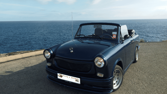 mallorca privat trabant cabrio tour met wine tasting