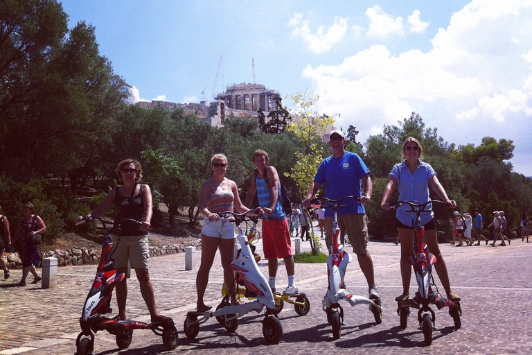 Visite de l'Acropole et points forts d'Athènes en vélo électrique Trikke