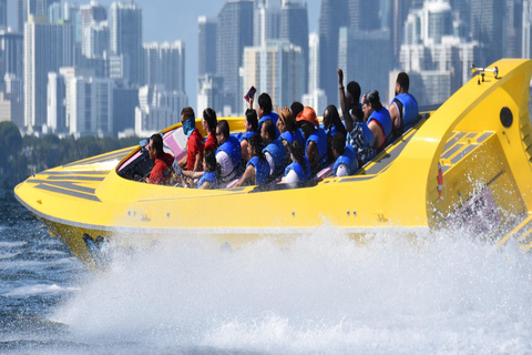 Miami: Passeio de barco com emoçãoMiami: Speed Boat + Banana Boat (tudo pago)