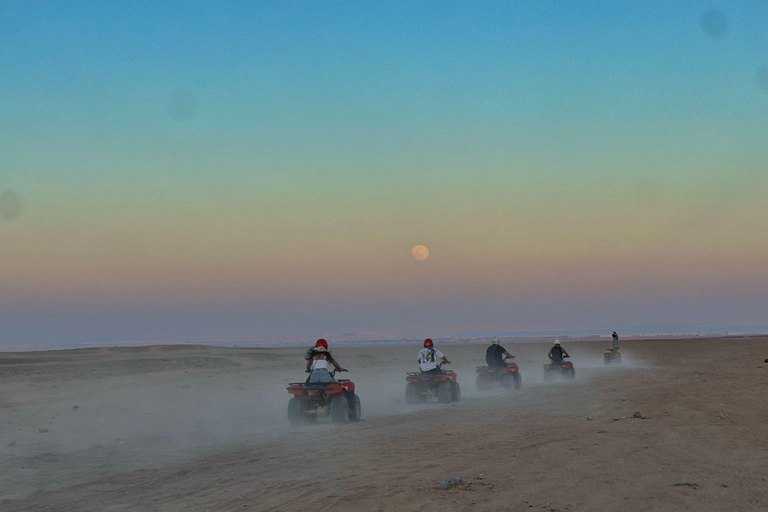 Hurghada: Quad Bike and Camel Ride with Dinner and Show pickup from hotels inside hurghada