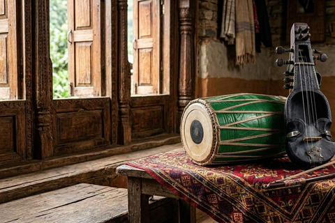 Nepal : Traditional Madal/Sarangi Class with Instrument Gift Traditional Sarangi Class with Sarangi Gift