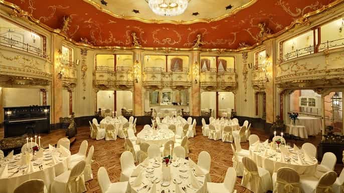 prague mozart dinner in neobaroque boccaccio ballroom