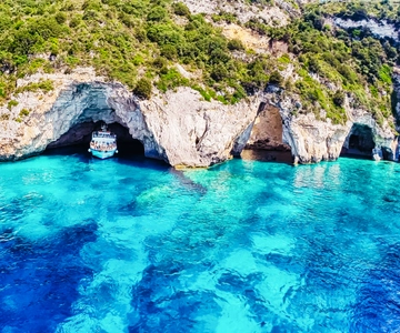 From Corfu: Day Cruise to Paxos, Antipaxos, and Blue Caves