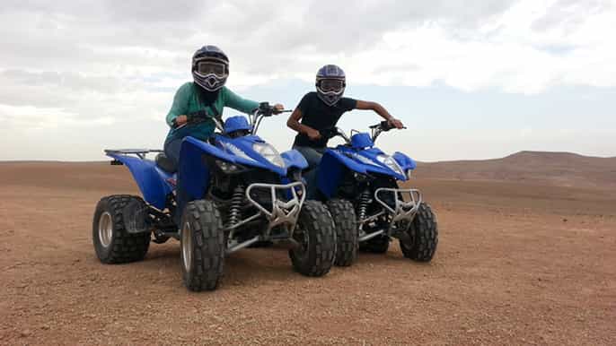 from marrakech quad biking tour in agafay desert