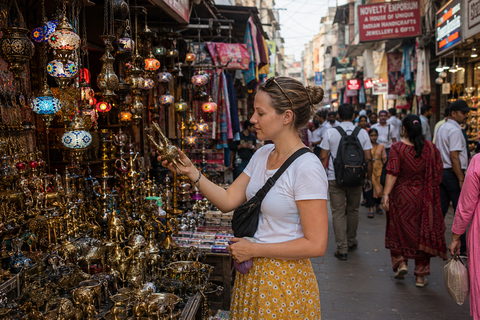 Delhi: Private Shopping Tour with Markets & Local Bazaars Exclusive Private Half-Day Shopping Tour with ( Car+Guide )