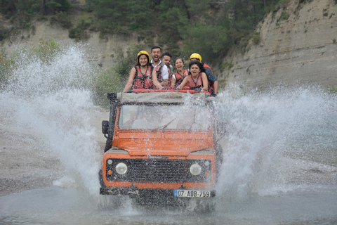 Antalya: Jeep Safari, Buggy Ride, Rafting & Zipline Tour