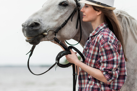 El Gouna : Randonnée à cheval dans le désert et la mer avec baignade en option1 heure de quad + 1 heure d&#039;équitation — Combo double aventure