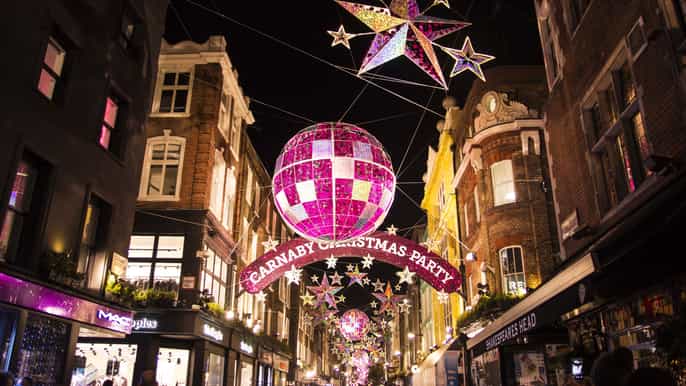 london christmas lights bike tour