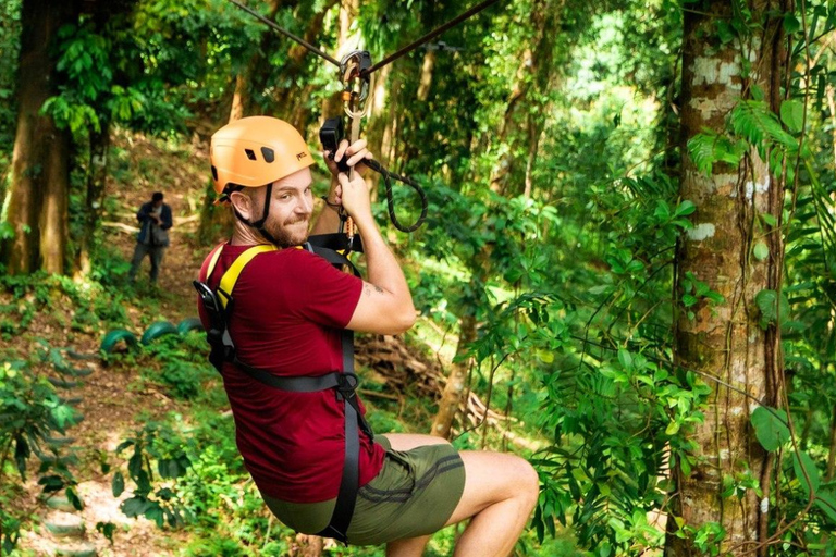 Khao Lak: Ethical Elephant, Zipline & ATV Premium Combo