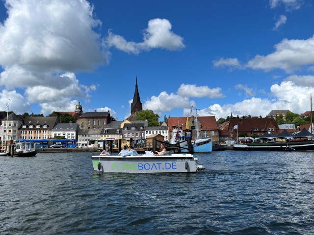 Visit Flensburg E-Boat rent in Flensburg