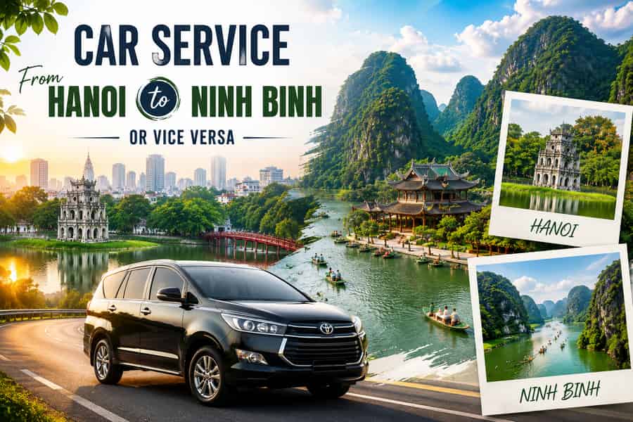 Autoservice von Hanoi nach Ninh Binh oder umgekehrt. Foto: GetYourGuide Autoservice von Hanoi nach Ninh Binh oder umgekehrt. Foto: GetYourGuide