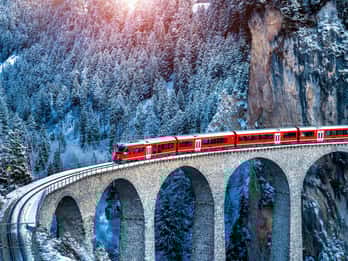 From Milan: Bernina Train Guided Tour to St. Moritz