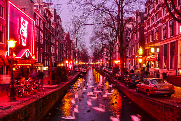 Amsterdam: Rundtur i Red Light DistrictAmsterdam Red Light District Tour på spanska