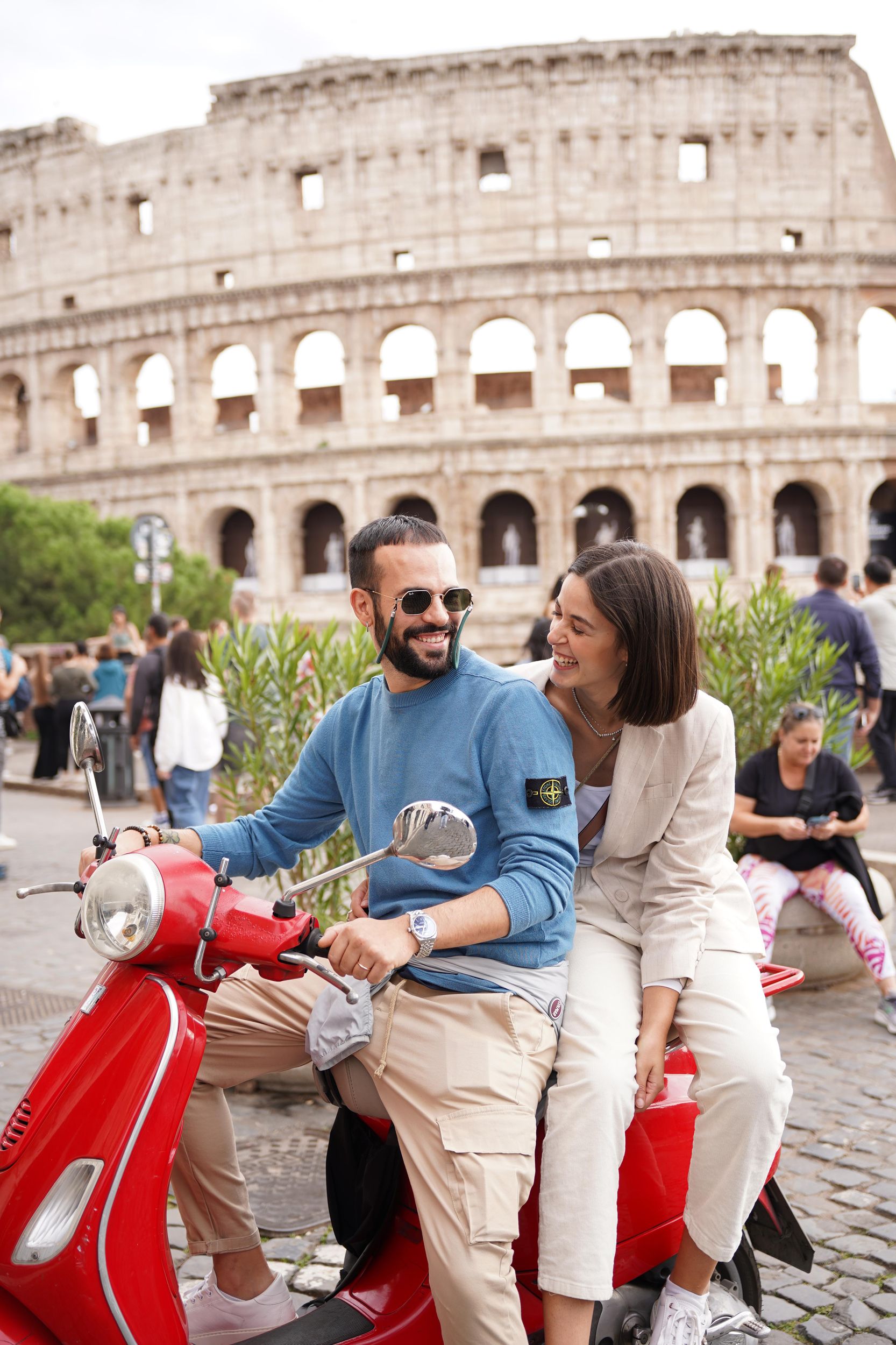 Rom: Vespa-Fototour mit historischen Höhepunkten der Stadt