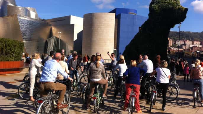 visite guidée à vélo de bilbao