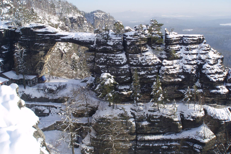 Tour di un giorno invernale della Boemia e della Svizzera sassone da Praga