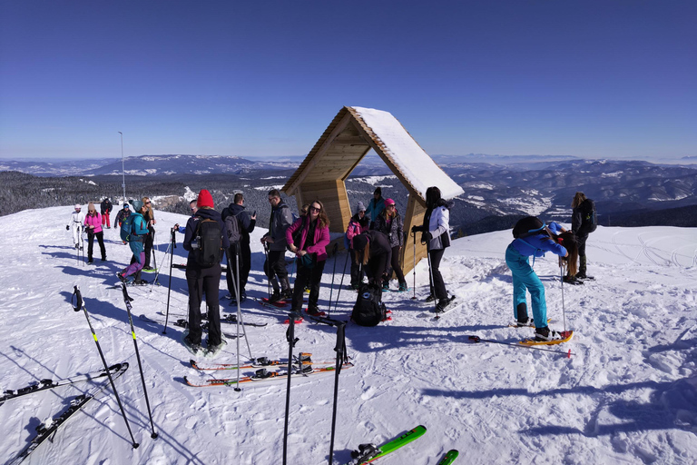 Schneeschuhwandern auf dem Berg Jahorina