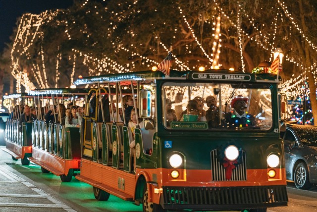 Visit St Augustine Nights of Lights Trolley Tour in St. Augustine