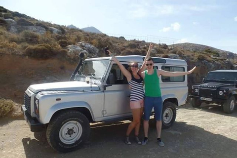 Kreta: Land Rover Safari Door de PlateausKreta Tour van Stalis, Malia en Sissi