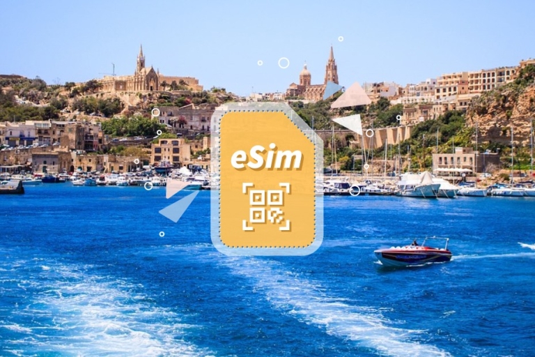 Malta: Europe eSim Mobile Data Plan 20GB/30 Days