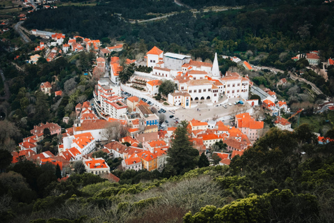 From Lisbon: Tour Sintra, Pena Palace, Regaleira and Cascais Private Tour