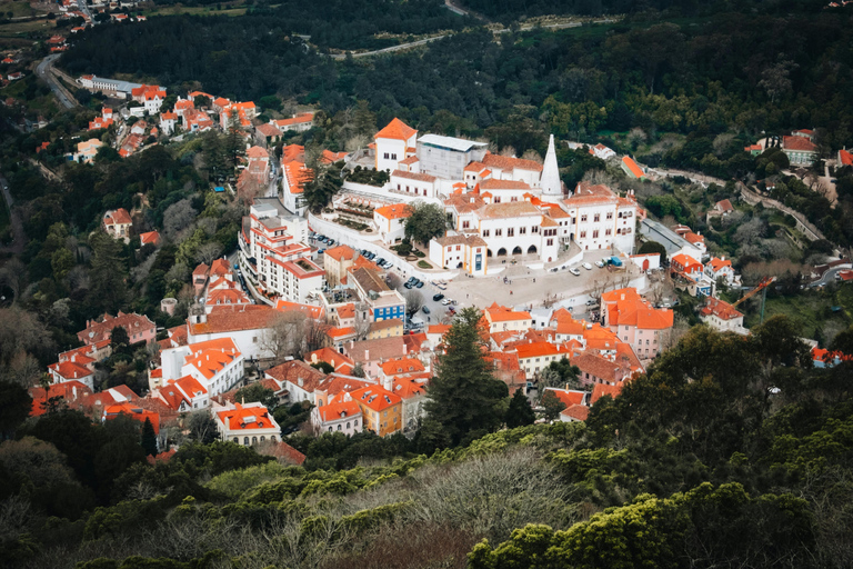 From Lisbon: Tour Sintra, Pena Palace, Regaleira and Cascais Private Tour