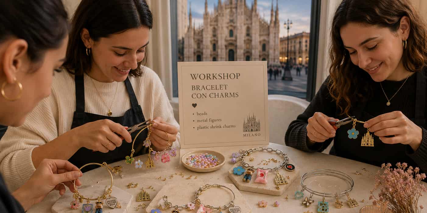 Mailand: Workshop für ein Armband mit Anhängern oder eine Brosche