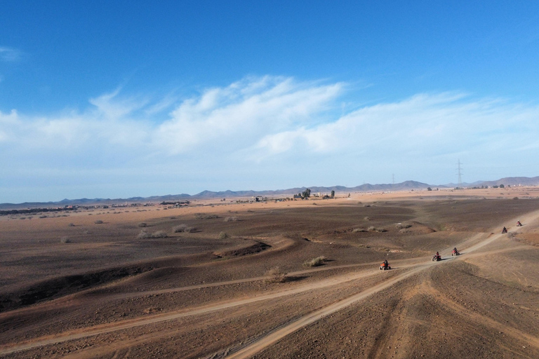 Marrakech: Quad excursie in de palmbossen en JbiletMarrakech : Privé balade en Quad in de palmeraie &amp; Désert