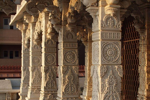 Delhi: Akshardham Temple Tour with Light and Water Show Akshardham Water & Light Show with Car+Guide+Tickets