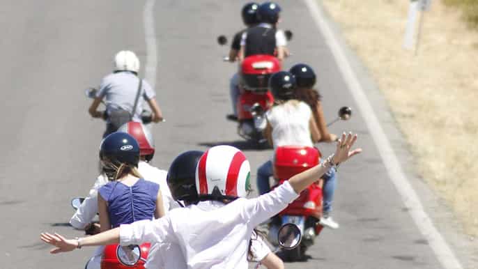 from san gimignano selfdrive vespa tour in chianti