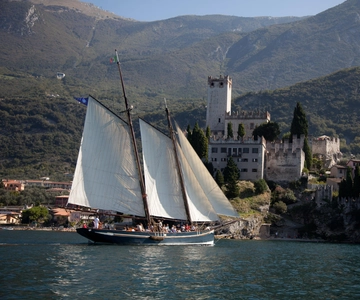 Malcesine: Panoramic Cruise on Historical Sailboat