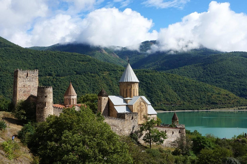 One day in the Caucasus Mountains, Ananur, Gudauri, Kazbegi